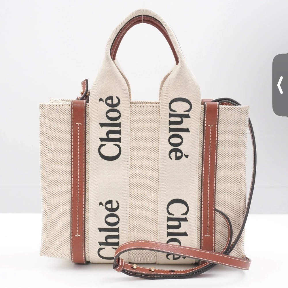 Chloe Woody Small Tote - Picture 1 of 8